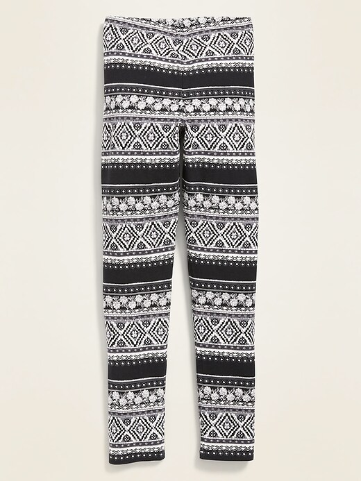 View large product image 2 of 3. Printed Built-In Tough Full-Length Leggings for Girls