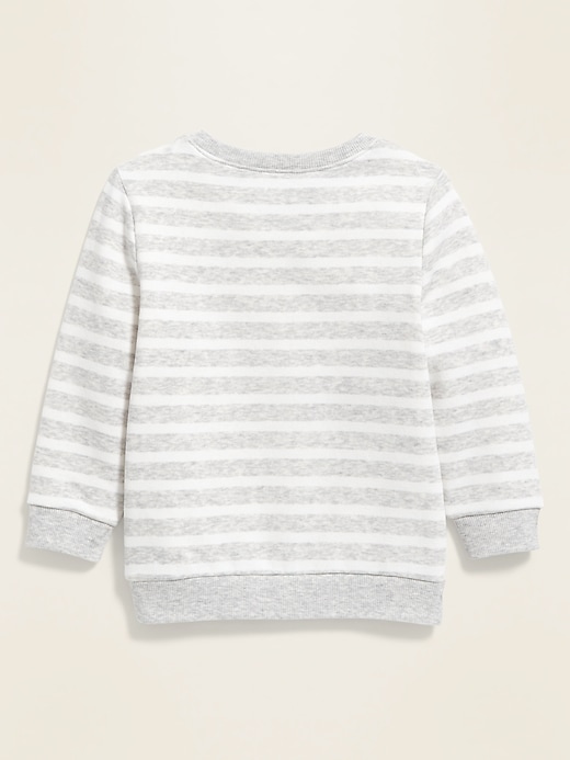 View large product image 2 of 4. Relaxed Fleece-Knit Pullover Sweatshirt for Toddler Girls