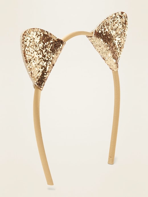 View large product image 1 of 1. Glitter Cat's-Ear Headband for Girls