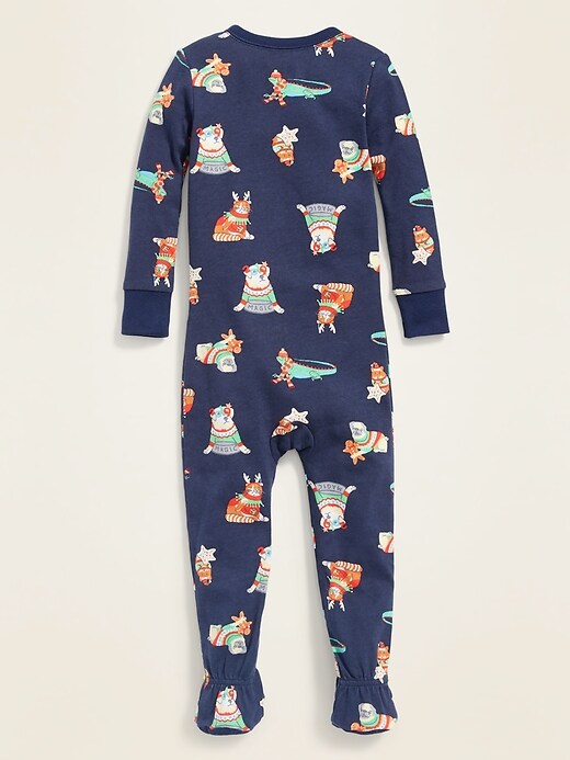View large product image 2 of 2. Printed Footie Pajama One-Piece for Toddler & Baby