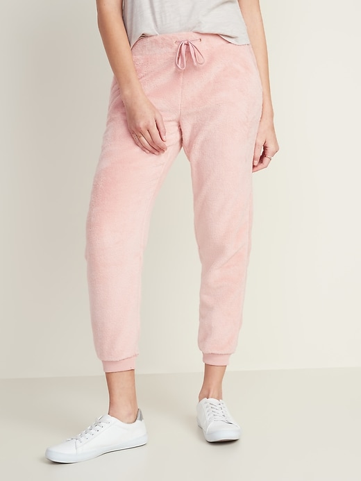 View large product image 1 of 1. Plush-Knit Jogger Pants for Women