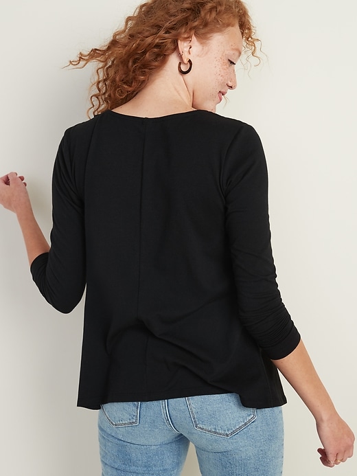 Image number 2 showing, Maternity Cross-Front Nursing Top
