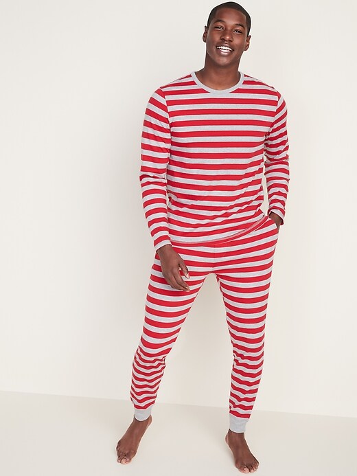 Image number 1 showing, Striped Jersey Pajama Set