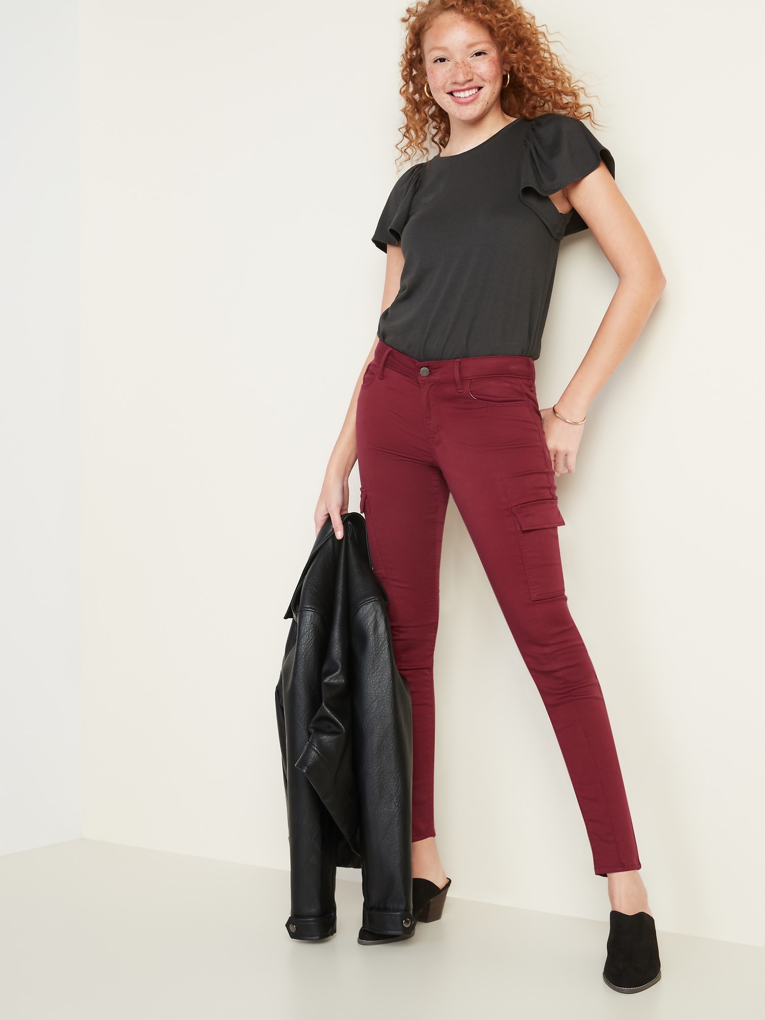old navy sateen pants