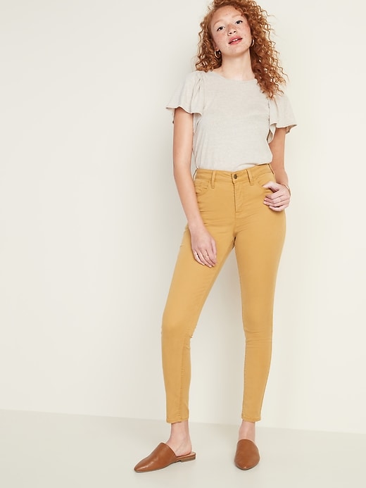 Image number 3 showing, High-Waisted Sateen Rockstar Super Skinny Jeans for Women