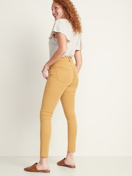 Image number 2 showing, High-Waisted Sateen Rockstar Super Skinny Jeans for Women