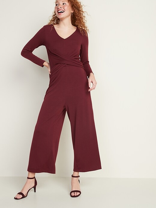 Image number 1 showing, Twist-Front Jumpsuit for Women