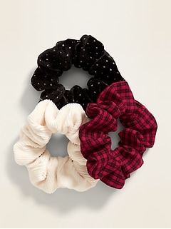 Scrunchie Hair-Tie 3-Pack for Women
