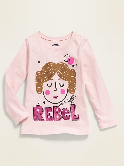 View large product image 1 of 2. Star Wars&#153 Princess Leia "Rebel" Tee for Toddler Girls