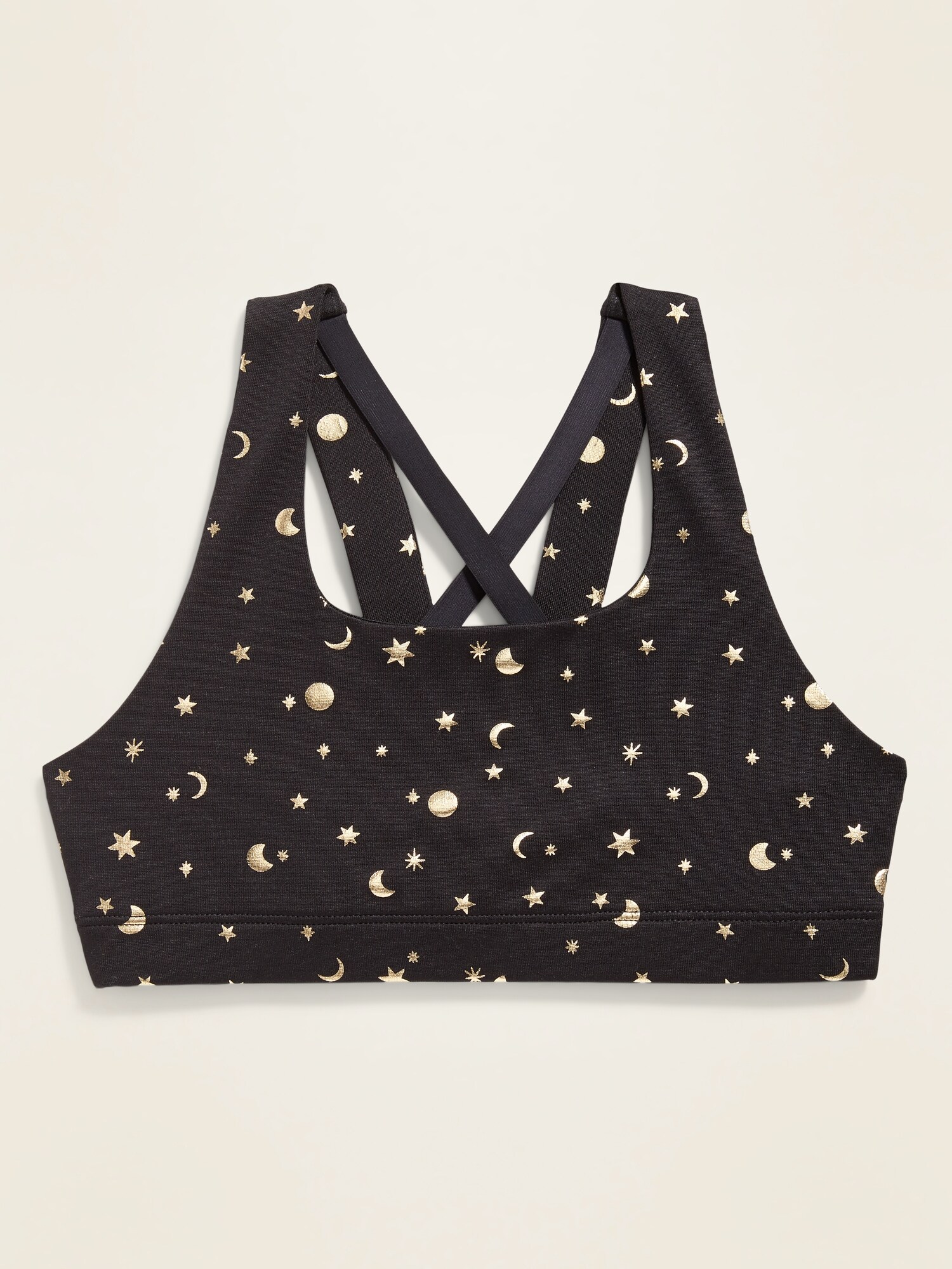 GoDry Velour CrossStrap Sports Bra for Girls Old Navy