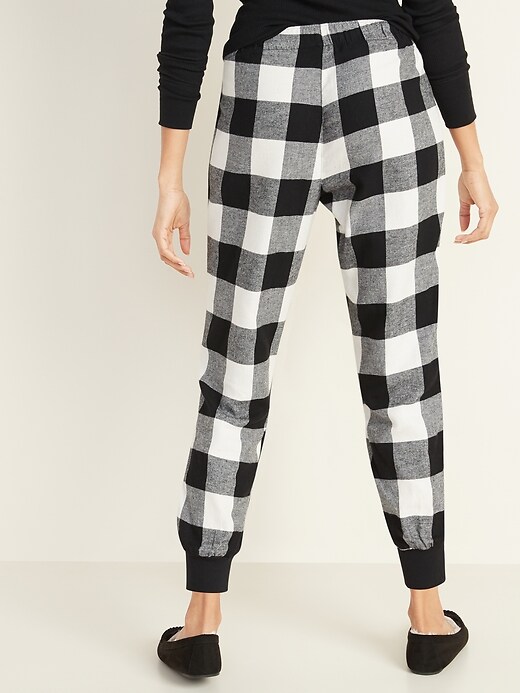 View large product image 2 of 2. Plaid Flannel Lounge Joggers for Women