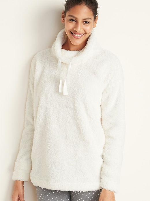 View large product image 1 of 1. Cozy Sherpa Lounge Pullover for Women