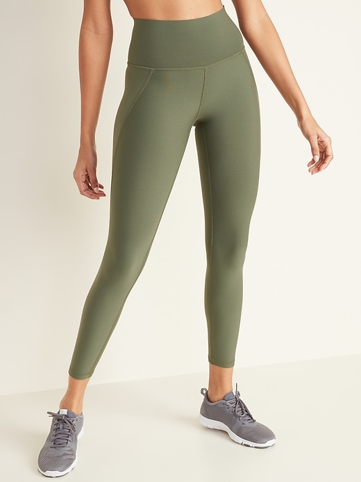 View large product image 1 of 1. High-Waisted PowerPress Built-In Sculpt 7/8-Length Leggings For Women