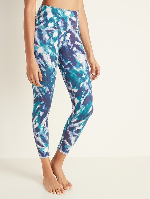 View large product image 1 of 1. High-Waisted Tie-Dye Balance 7/8-Length Leggings for Women