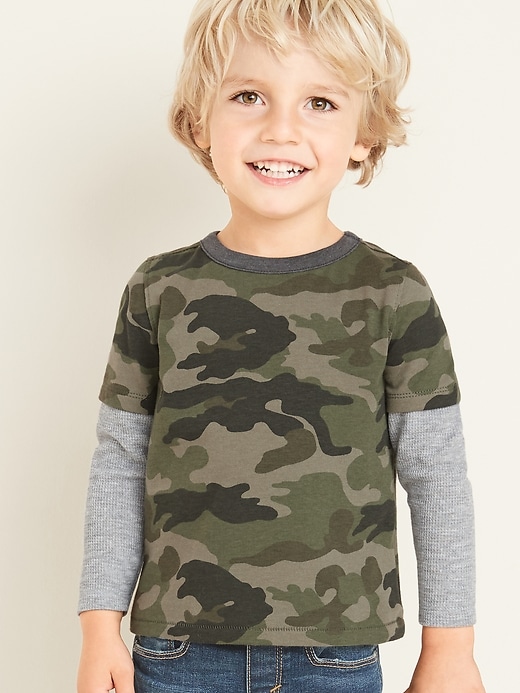 View large product image 1 of 1. Graphic 2-in-1 Tee for Toddler Boys