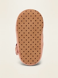 View large product image 4 of 4. Faux-Suede Heart-Strap Ballet Flats for Baby