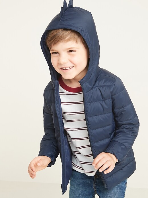View large product image 1 of 1. Hooded Packable Nylon Jacket for Toddler Boys