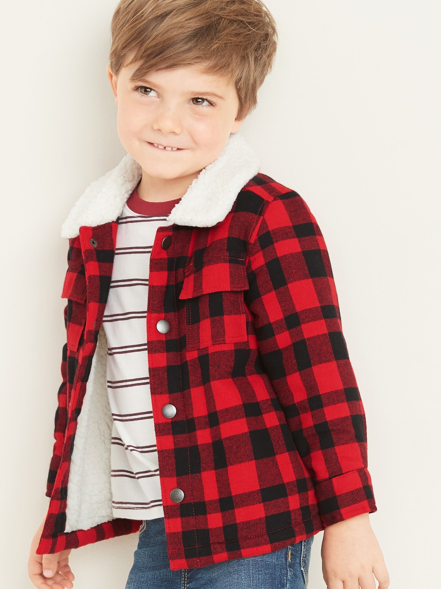 Kids clearance flannel jackets