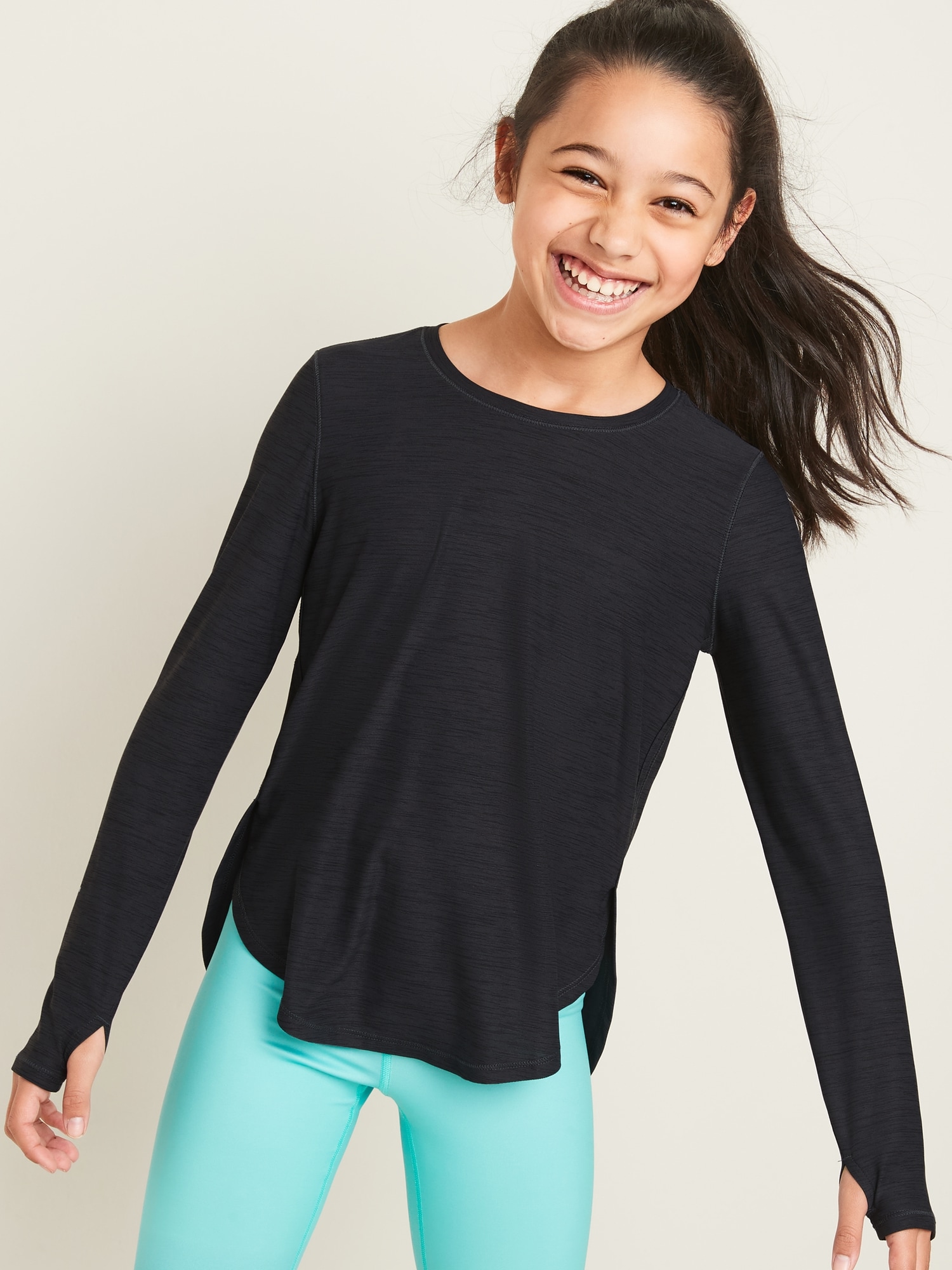 Ultra-Soft Breathe ON Tulip-Hem Top for Girls | Old Navy