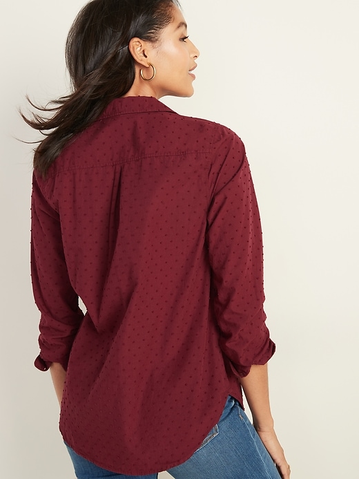 Image number 2 showing, Classic Textured Shirt for Women