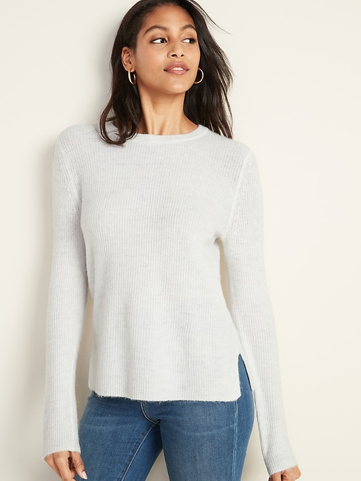 View large product image 1 of 1. Soft-Brushed Crew-Neck Sweater for Women