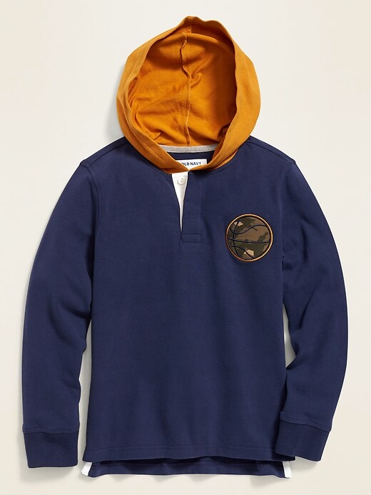 Hooded Rugby For Boys | Old Navy