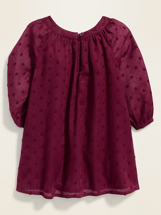 View large product image 2 of 2. Clip-Dot Crepe Swing Dress for Baby