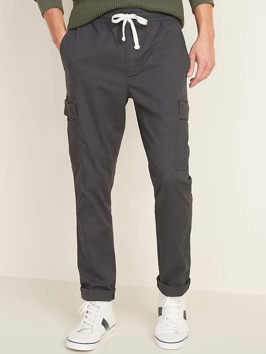 View large product image 1 of 1. Relaxed Slim Built-In Flex Twill Pull-On Cargo Pants
