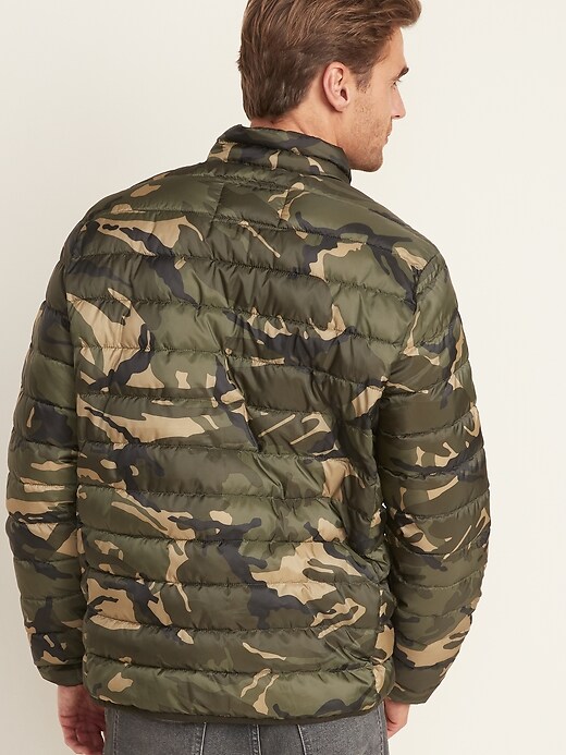 Image number 2 showing, Water-Resistant Camo Packable Quilted Jacket