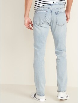 distressed light wash jeans mens