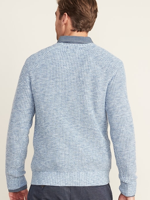 Image number 2 showing, Textured Raglan-Sleeve Crew-Neck Sweater