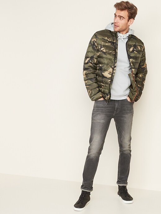 Image number 3 showing, Water-Resistant Camo Packable Quilted Jacket
