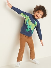 View large product image 3 of 4. Dinosaur 3-D Graphic Sweatshirt for Toddler Boys