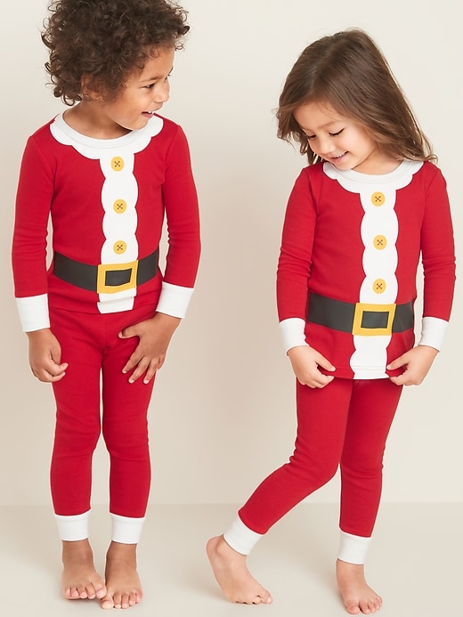 View large product image 1 of 4. Santa Suit Graphic Pajama Set for Toddler & Baby