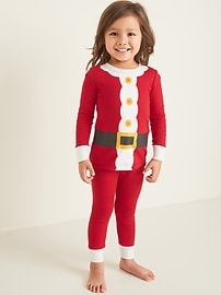 View large product image 3 of 4. Santa Suit Graphic Pajama Set for Toddler & Baby