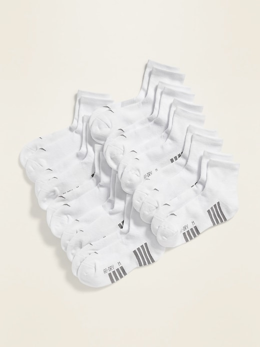 View large product image 1 of 1. Go-Dry Quarter Crew Socks 10-Pack For Boys
