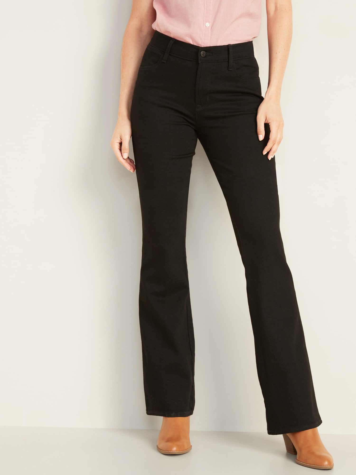 womens black flare jeans