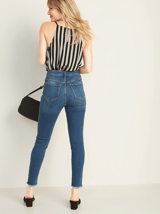 Image number 2 showing, High-Waisted Rockstar Raw-Edge Ankle Jeans For Women