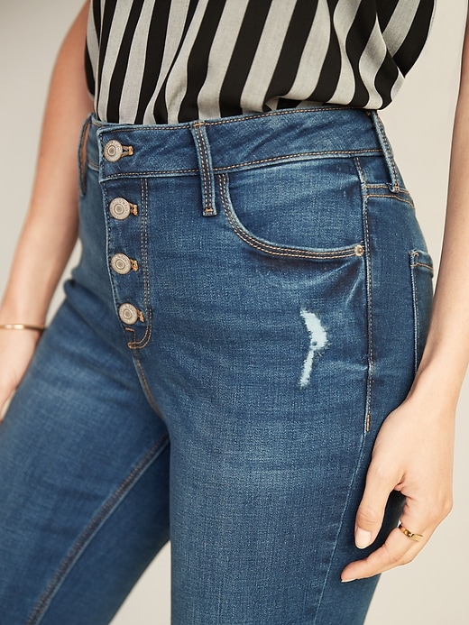 Image number 4 showing, High-Waisted Rockstar Raw-Edge Ankle Jeans For Women