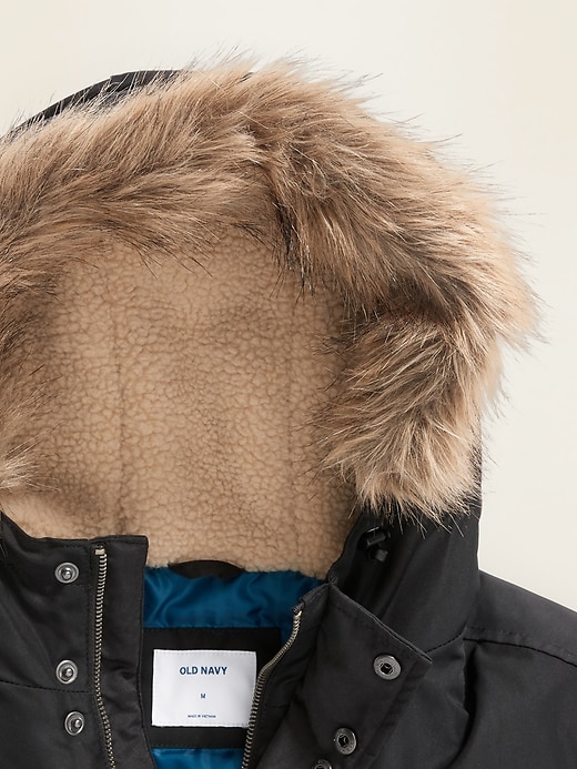 Image number 6 showing, Hooded Faux-Fur Trim Parka
