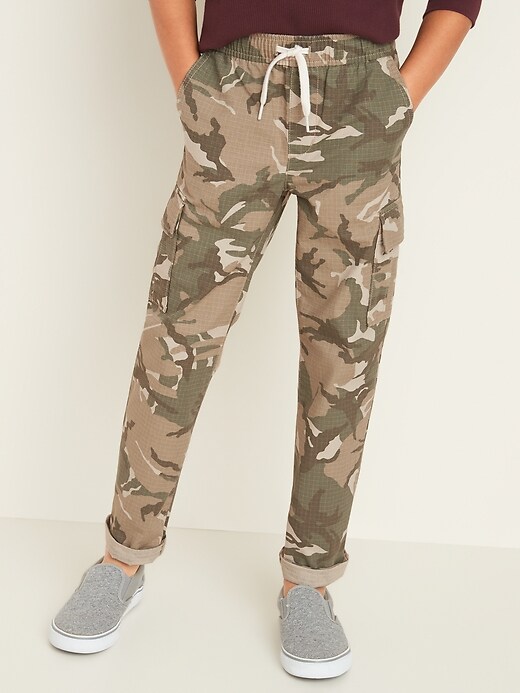 View large product image 1 of 3. Relaxed Slim Built-In Flex Ripstop Pull-On Cargo Pants For Boys