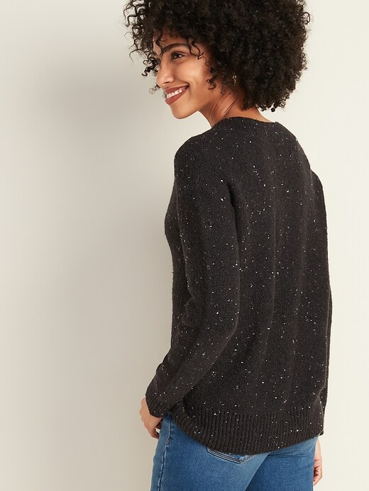Image number 2 showing, Cozy V-Neck Sweater for Women