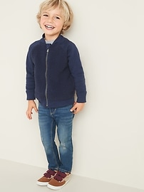 View large product image 3 of 4. Sherpa Zip Bomber Jacket for Toddler Boys