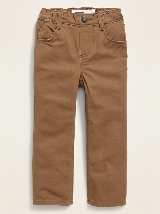 View large product image 1 of 2. Straight Pull-On Pop-Color Jeans for Toddler Boys