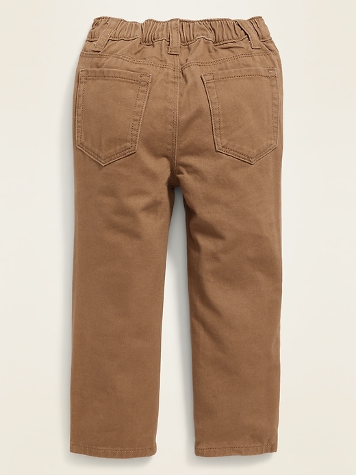 View large product image 2 of 2. Straight Pull-On Pop-Color Jeans for Toddler Boys