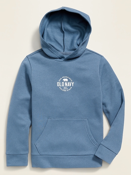 Logo-Graphic Pullover Hoodie For Boys | Old Navy