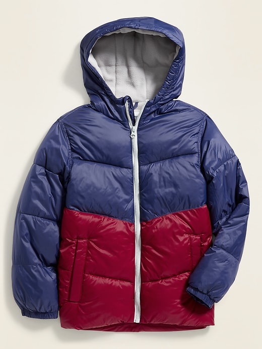 View large product image 1 of 1. Frost-Free Hooded Puffer Jacket For Boys