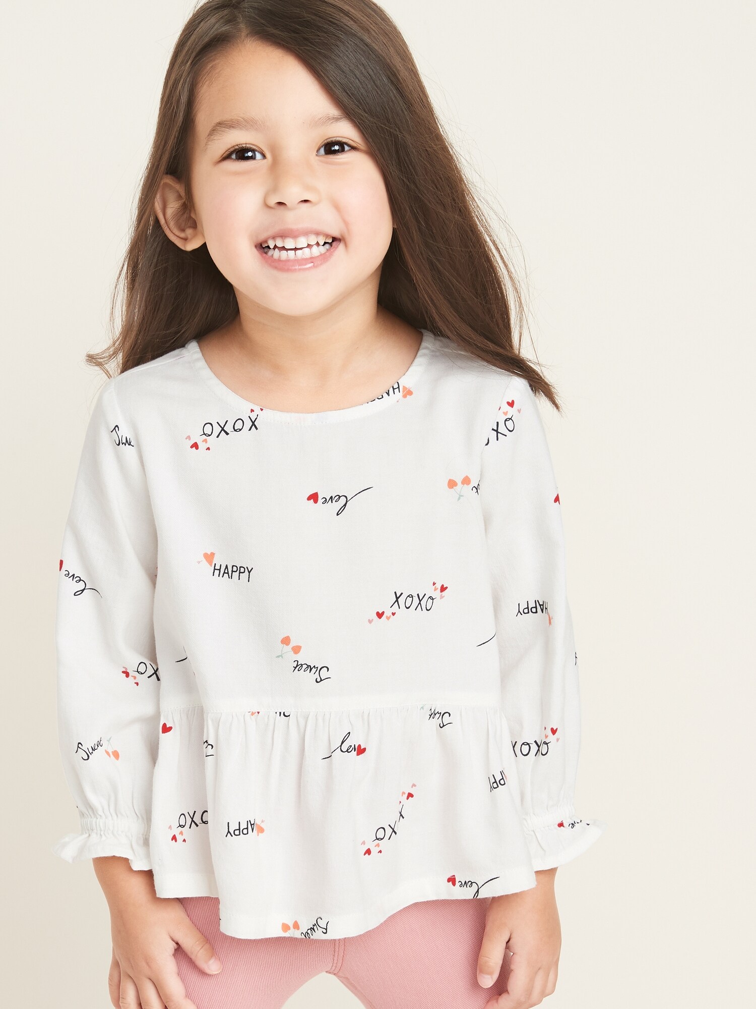 Printed Peplum-Hem Blouse for Toddler Girls | Old Navy