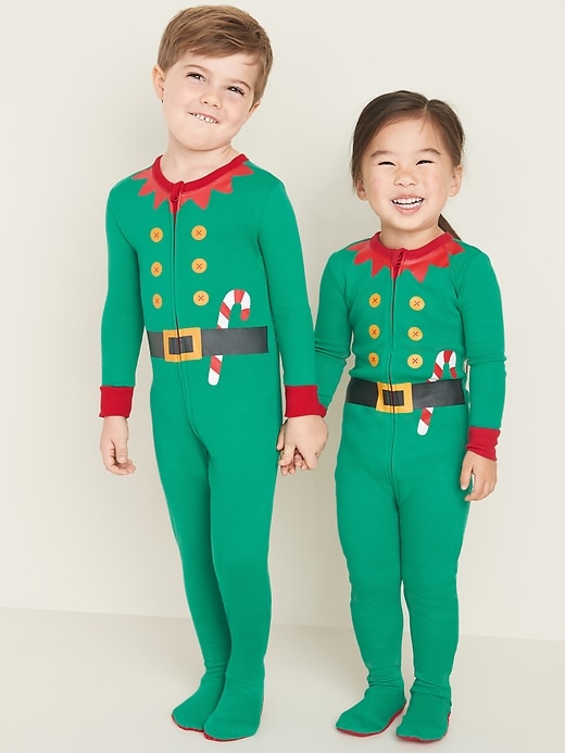 View large product image 1 of 4. Elf Footie Pajama One-Piece for Toddler & Baby
