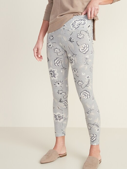 View large product image 1 of 2. High-Waisted Printed Leggings For Women